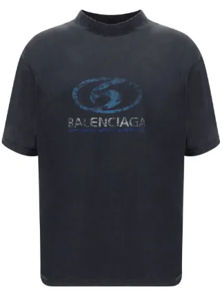 ●BALENCIAGA● SURFER ロゴプリント ロングTシャツ BALENCIAGA OFFSHORE ロングスリーブ Tシャツ | SOHOO