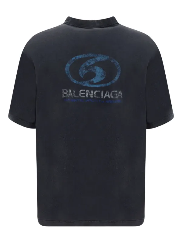 Balenciaga バレンシアガ / Surf Logo Tee Balenciaga Surfer logo-print Cotton T-shirt | Black | FARFETCH