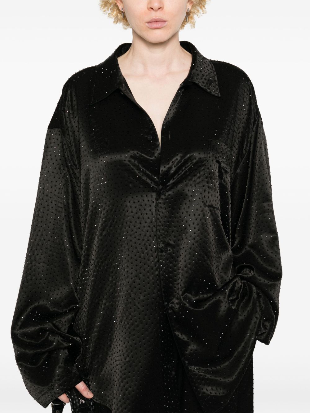 Balenciaga crystal-embellished shirt Women