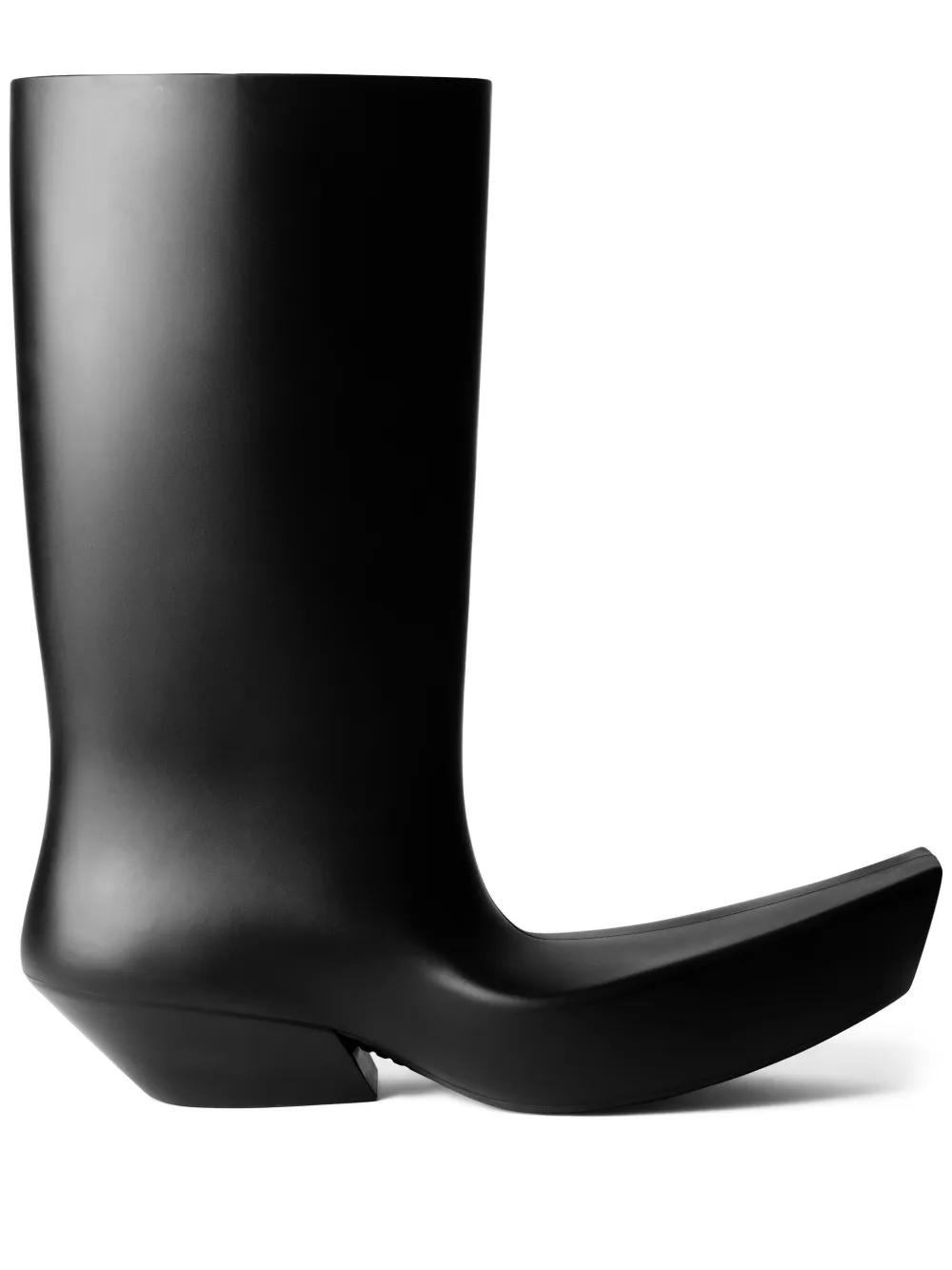 Balenciaga Digger Logo-debossed Boots In Black