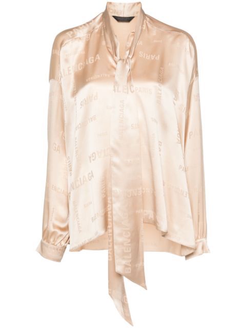 Balenciaga Bal Paris silk blouse Women