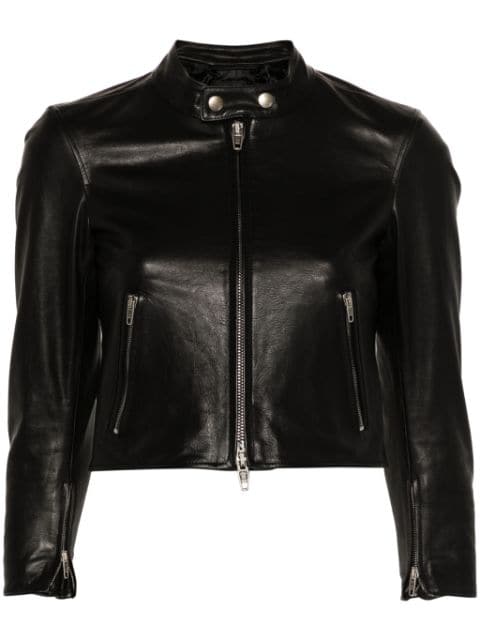 Balenciaga Racer zipped leather jacket