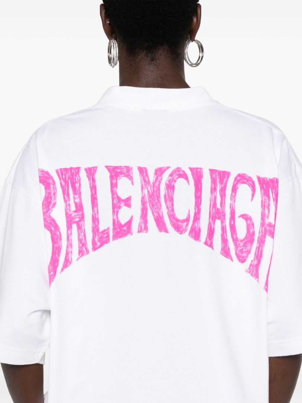 Balenciaga logo-print T-shirt Women