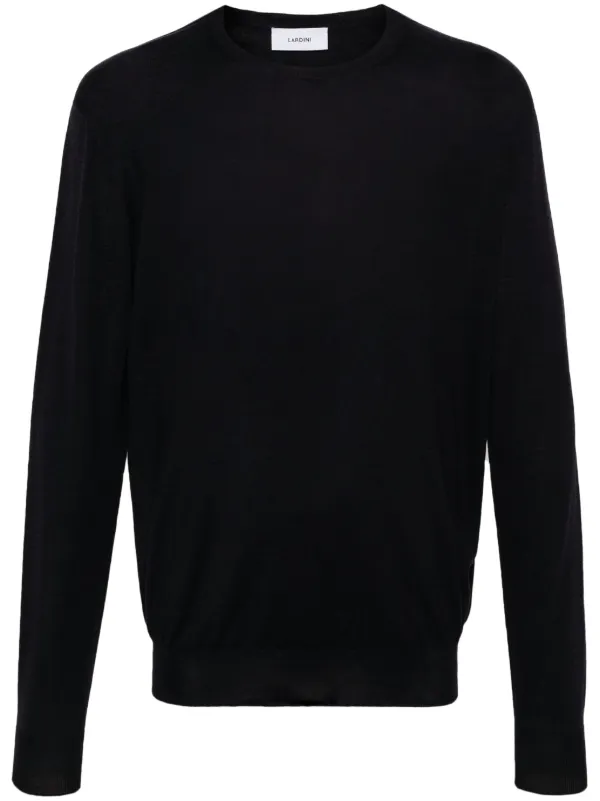 Lardini Crew-neck Long-sleeve Jumper in Blue