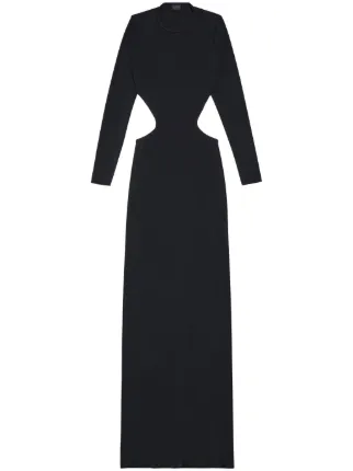 【BALENCIAGA】カットアウトマキシドレス Balenciaga カットアウト マキシドレス | ブラック | FARFETCH JP