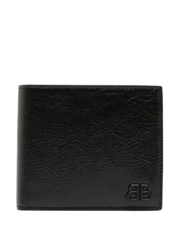 Leather wallet balenciaga hotsell