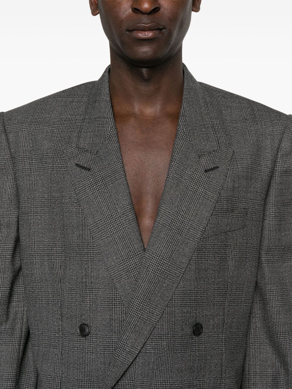 Balenciaga checked double-breasted blazer Men