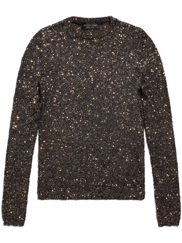Balenciaga crew neck jumper sales