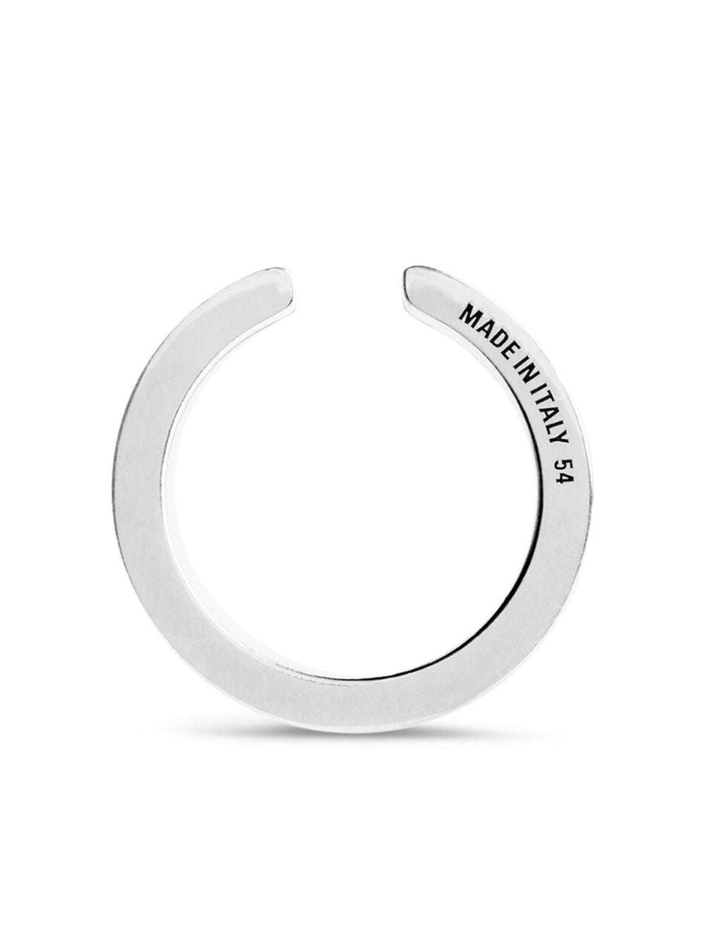 Shop Balenciaga Garage Logo-print Ring In Silber