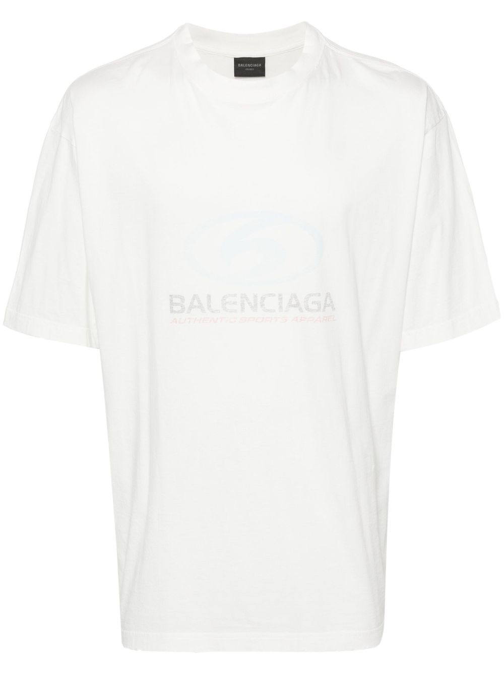 Balenciaga Katoenen T-shirt met logoprint Wit