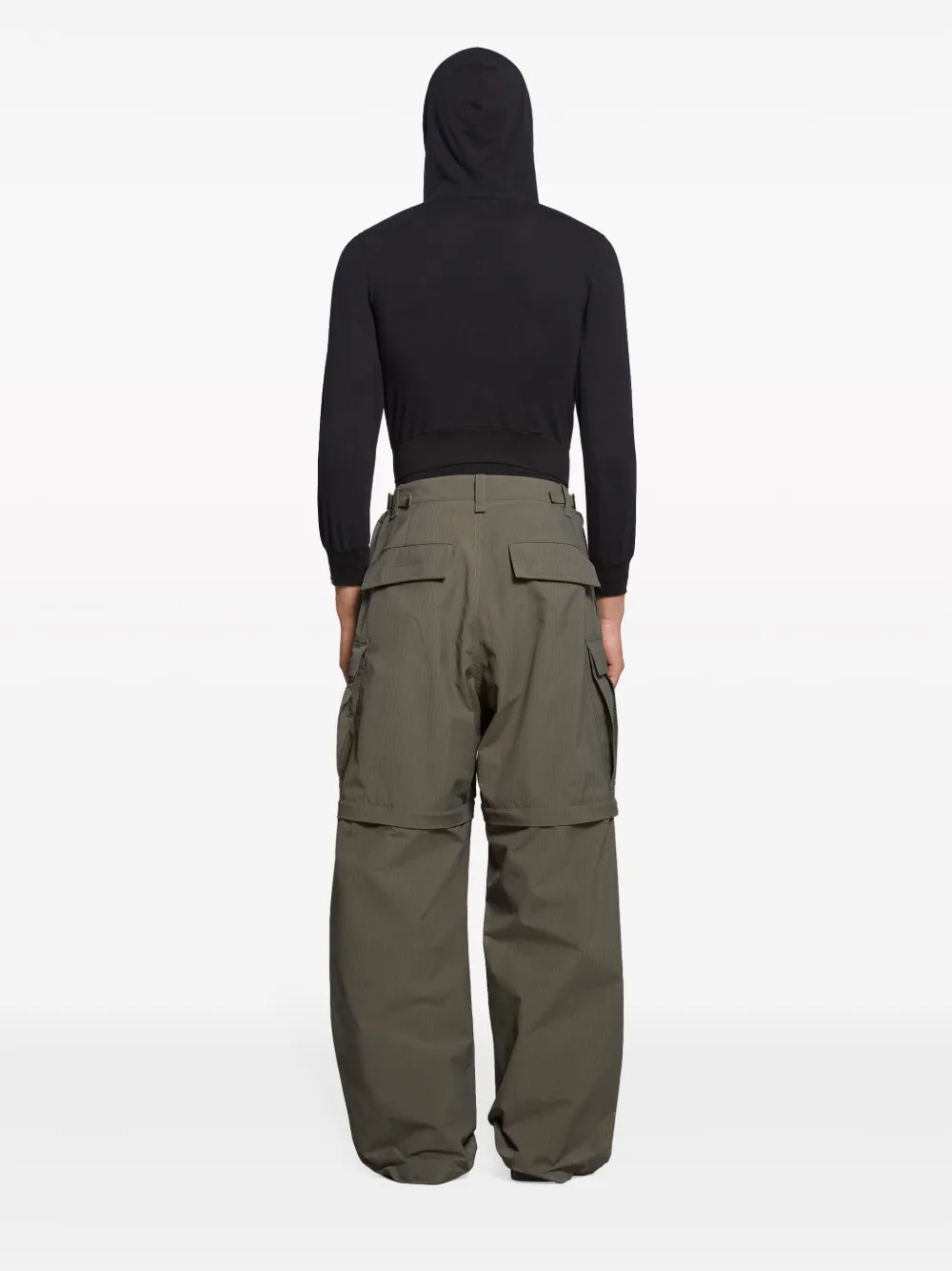 Shop Balenciaga Unity Sports Icon Cargo Trousers In 2840 Khaki