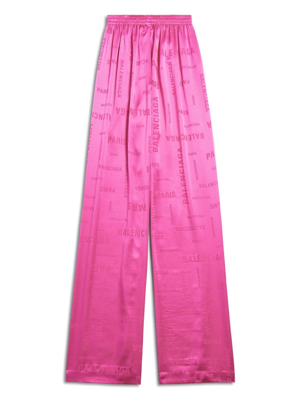 Shop Balenciaga Paris Wide-leg Track Pants In Pink