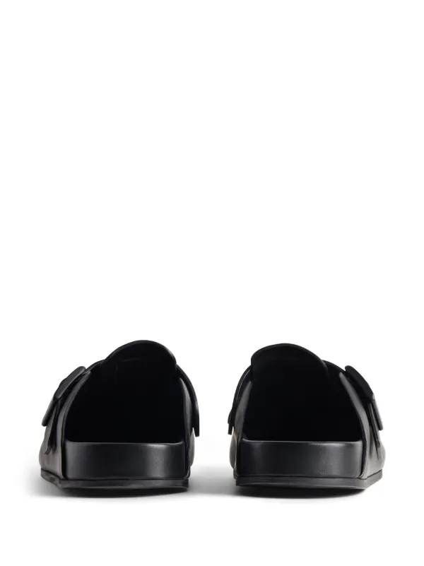 Balenciaga hot sale leather slippers