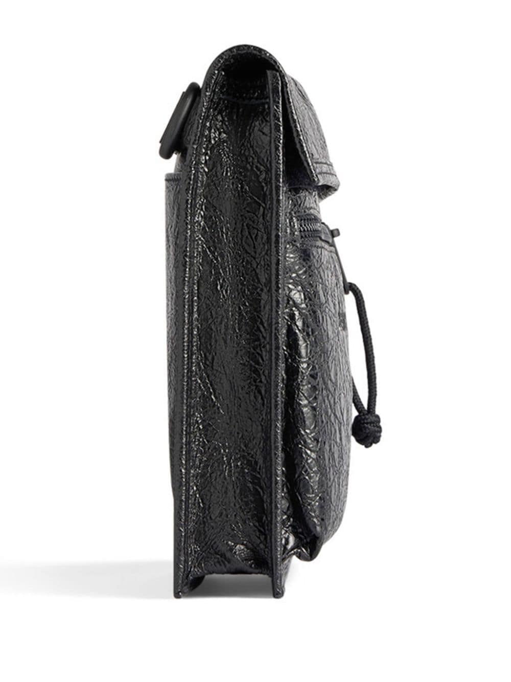 Shop Balenciaga Small Explorer Crossbody Bag In Black