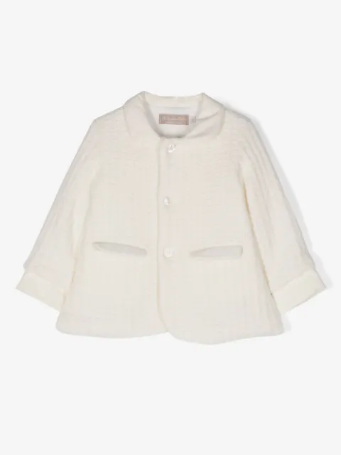 La Stupenderia textured-finish cotton-blend coat 