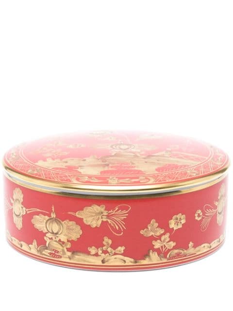 GINORI 1735 caja circular con estampado floral 