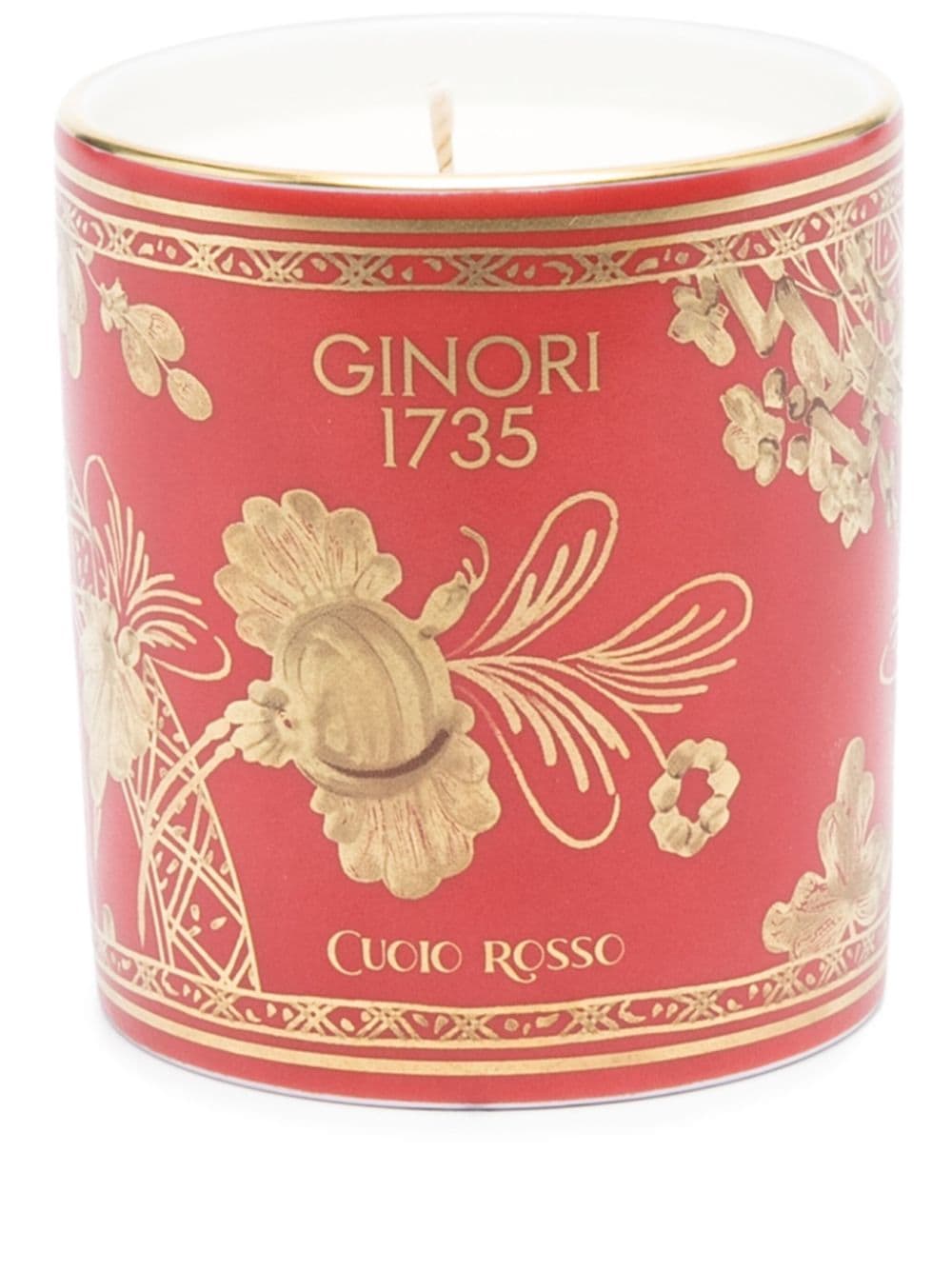 Ginori 1735 Cuoio Rosso Candle (503g) In Red