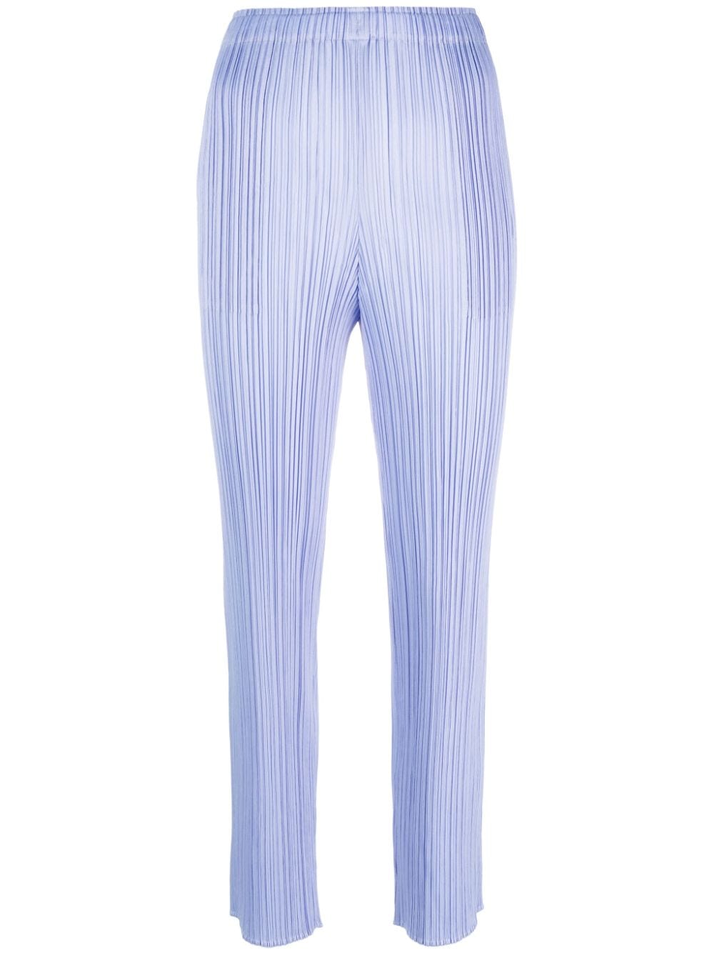 Issey Miyake New Colourful Basics Plissé Trousers In Blue