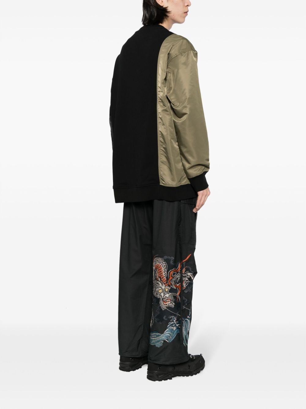 Image 2 of Maharishi dragon-print drawstring trousers