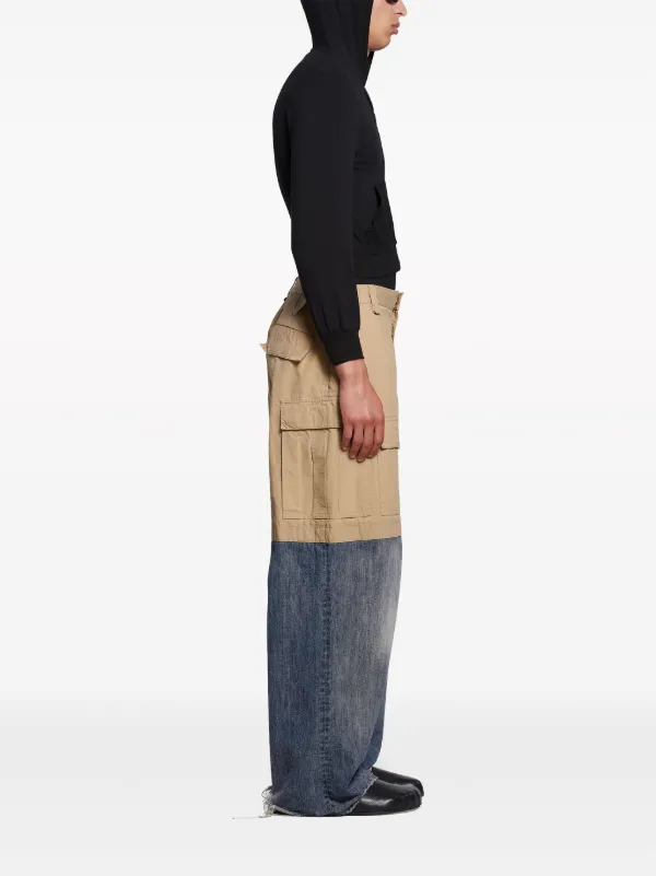 Balenciaga レイヤード ワイドパンツ | ニュートラル | FARFETCH JP