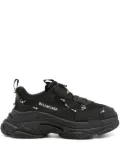Balenciaga Triple S Sneakers With Piercings - Black