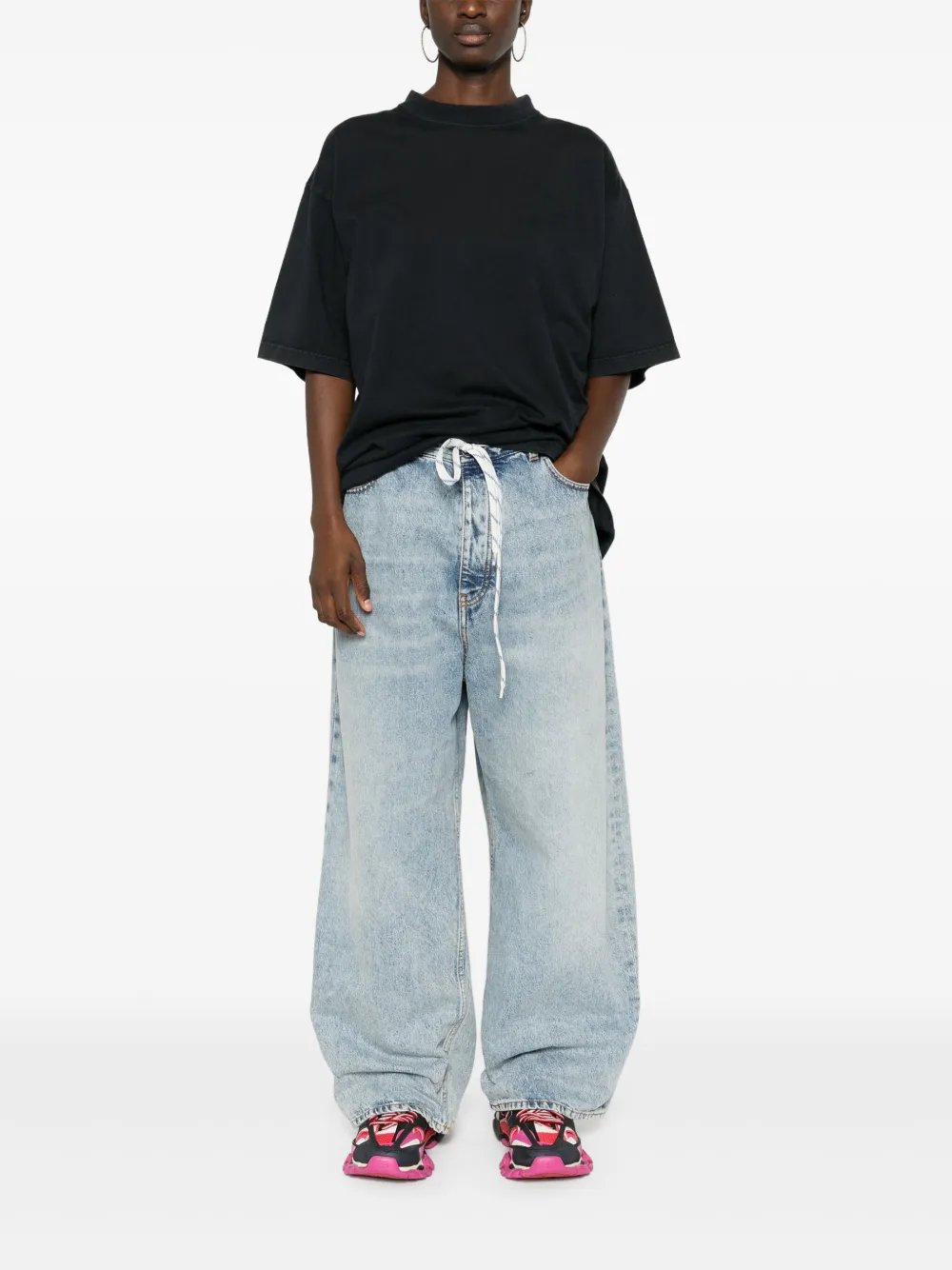 Balenciaga T-shirt met logoprint Zwart