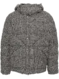 Lardini checked padded jacket - Black