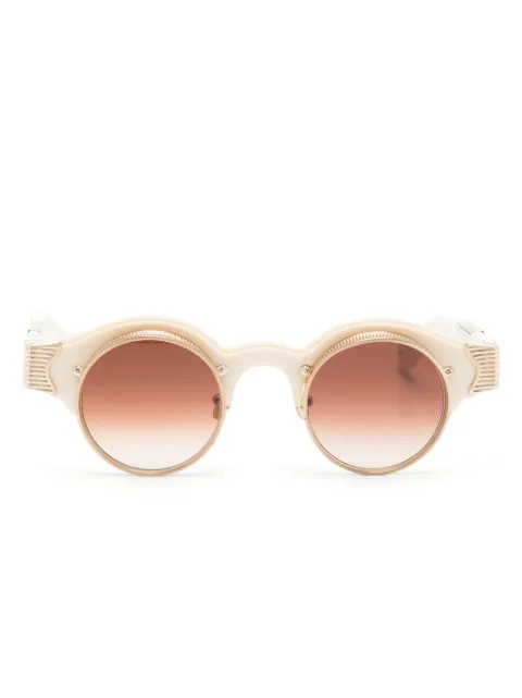 Matsuda engraved-detail round-frame sunglasses