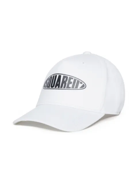 DSQUARED2 KIDS logo-print cotton baseball cap