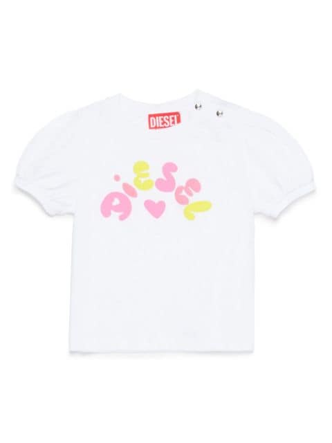 Diesel Kids T-shirt met logoprint