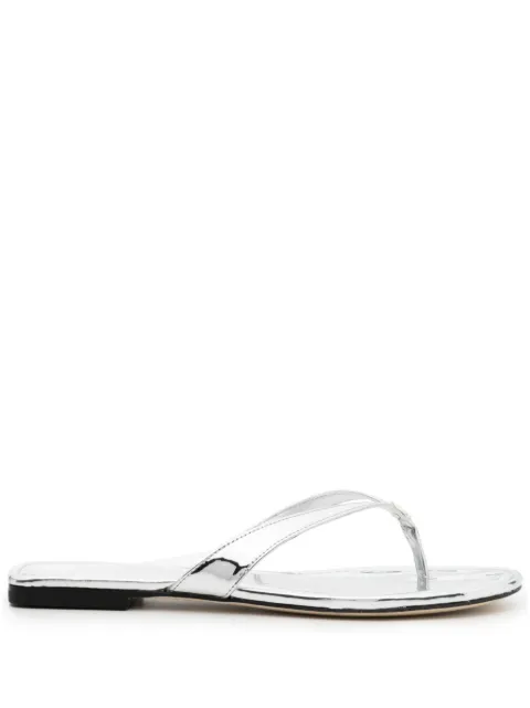 Tory Burch flip flops con placa del logo