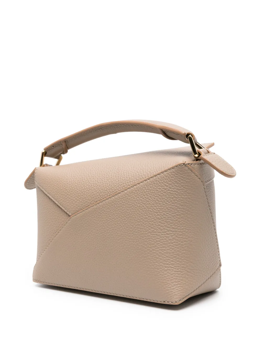  Loewe Mini Puzzle Leather Bag - Neutrals 
