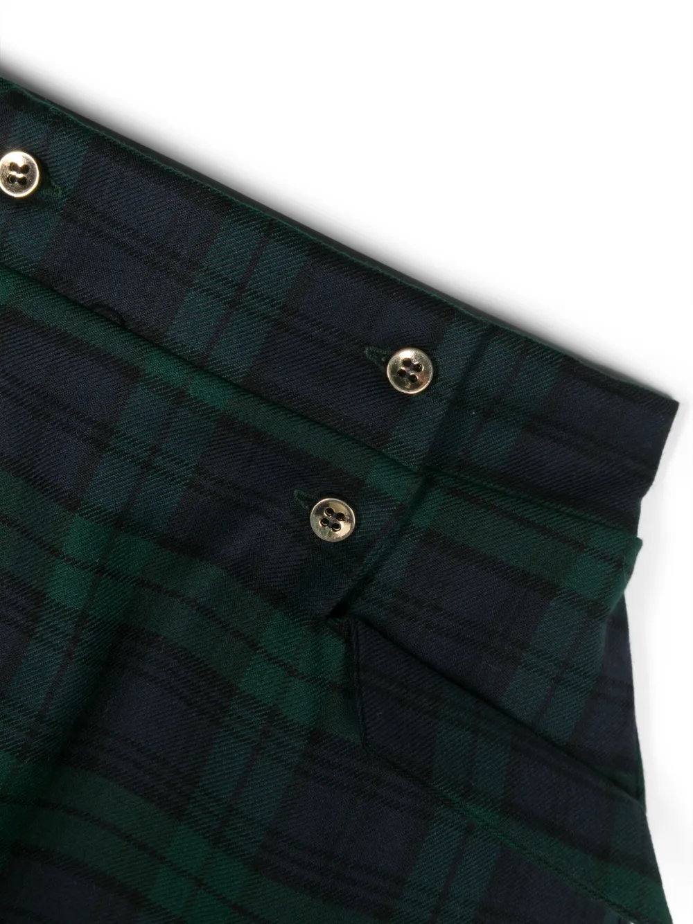 Shop La Stupenderia Check-pattern Cotton Skirt In Blue