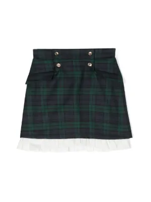 POLO RALPH LAUREN KIDS チェック プリーツスカート | ニュートラル