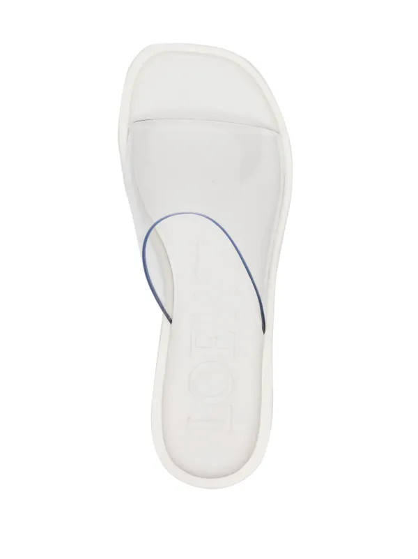 LOEWE Petal transparent-strap Sandals | White | FARFETCH