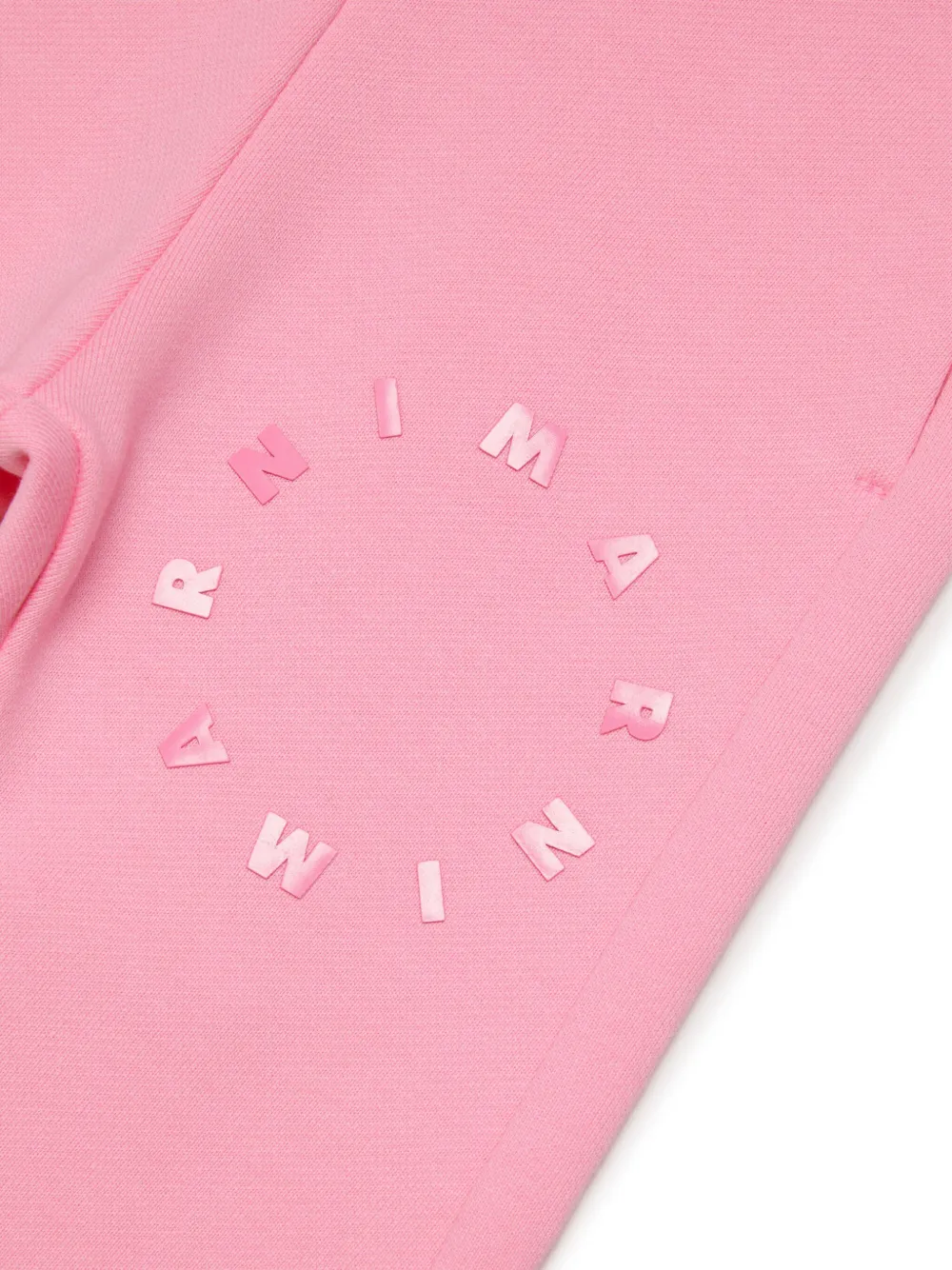 Shop Marni Logo-embossed Cotton Track Pants In Pink