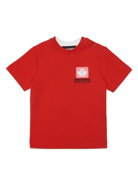 DSQUARED2 KIDS logo-print cotton-blend T-shirt