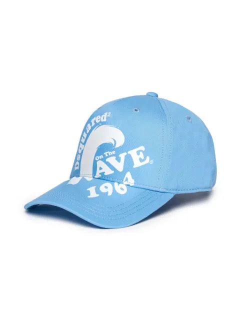 DSQUARED2 KIDS wave-print cotton baseball cap
