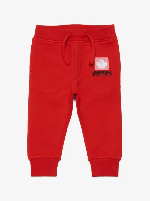DSQUARED2 KIDS logo-print jersey track pants