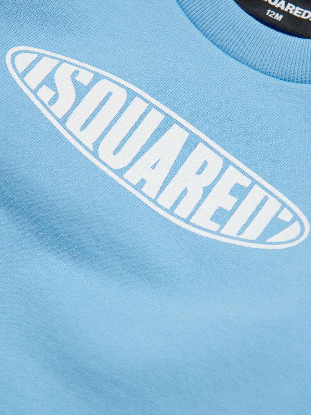 Shop Dsquared2 Logo-print Cotton Sweatshirt In Blau