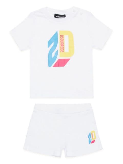 Dsquared2 Kids logo印花棉运动套装