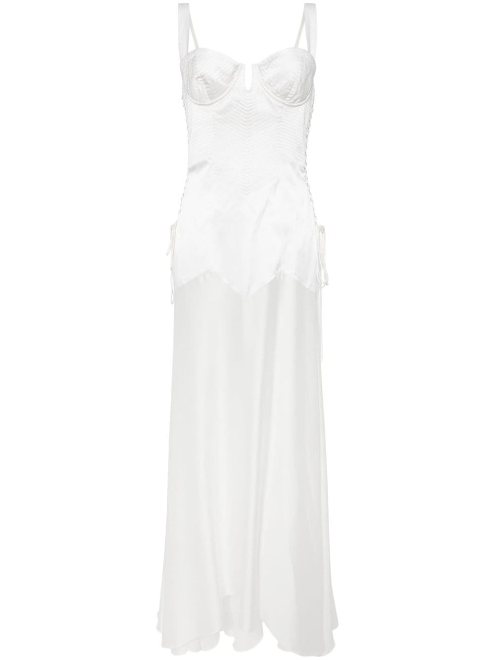 Kiki De Montparnasse Le Bang Silk Gown In White