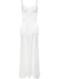 Kiki de Montparnasse Le Bang silk gown - Neutrals