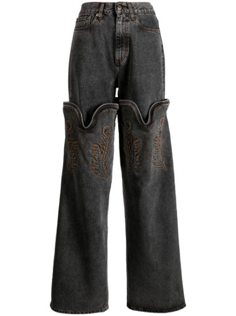 Y/Project Cowboy High Cuff jeans