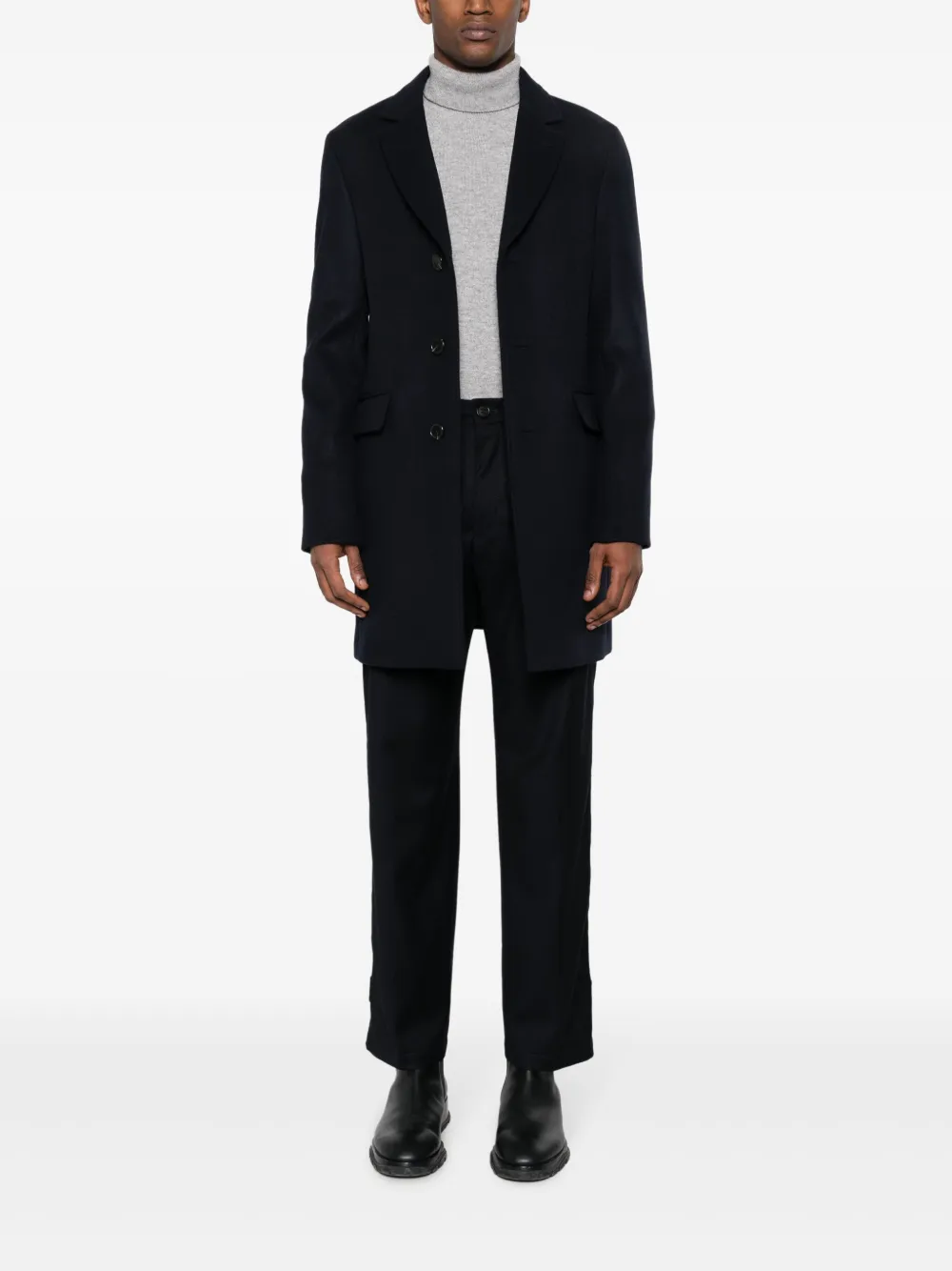 Corneliani Circle virgin wool straight-leg trousers - Blauw