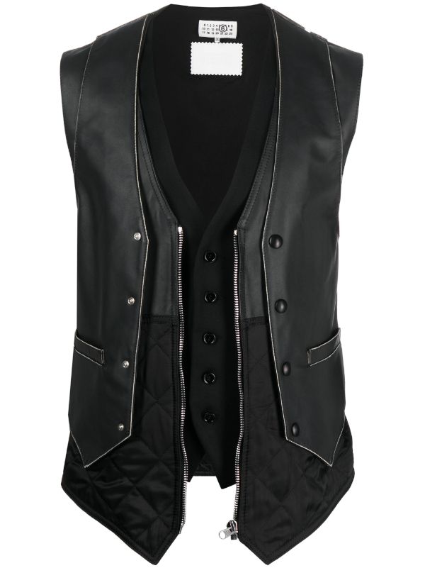 Maison Margiela V neck Layered Gilet Farfetch