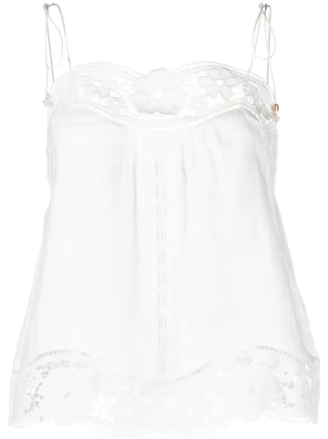 ZIMMERMANN August croptop med engelsk brodyr