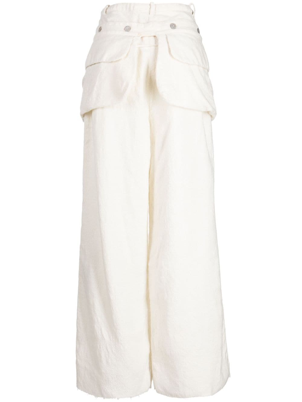 Masnada detachable-belt wide-leg trousers - Beige