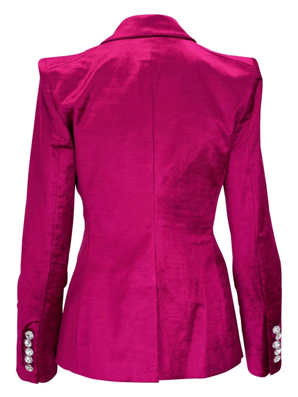 Veronica Beard Elam fluwelen blazer met dubbele rij knopen - Roze