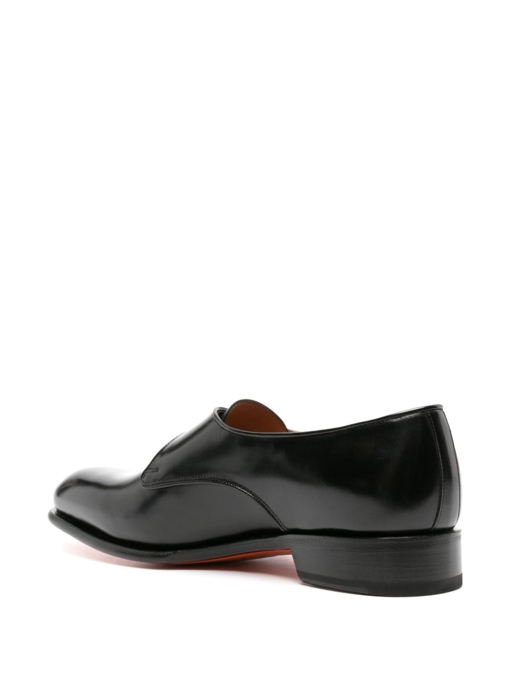 Shop Santoni Carter One Leather Oxford Shoes In Black